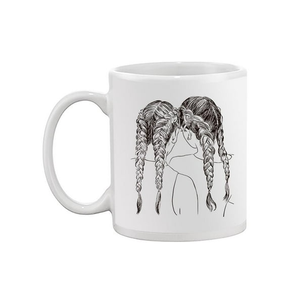 Girls With French Braids Mug - Image by Shutterstock