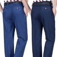thumbnail image 4 of Men High Waist Straight Fit Stretch Jeans, 4 of 9