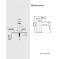 thumbnail image 3 of Brushed Nickel Bathroom Faucet WOWOW Modern Faucet for Bathroom Sink Single Hole Bathroom Faucet with cUPC Supply Lines and Pop up Drain, 3 of 6