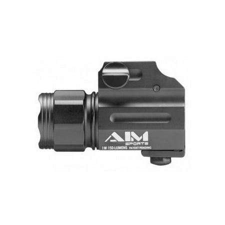 AIM Sports Inc Sub-Compact Weapon Light with QR Mount, 220 Lumens, (Best Weapon Mounted Light For Ar15)