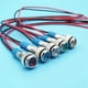 thumbnail image 5 of 20Pcs 6mm Metal LED Warning Indicator Light Signal Lamp Pilot Onboard Display Lights with Wire 3V Red, 5 of 5