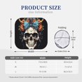 thumbnail image 3 of Cauagu Bow Flower Skull Cauagu {designName} Print Foldable Car Windshield Sun Shade | Front Windshield Shade for Sun | Fits Small Sedans, Mini SUVs, Hatchbacks-Small, 3 of 6