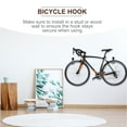 thumbnail image 2 of Monyance bike storage hooks 1pc Bike Hook Heavy Duty Bike Storage Hook Wall-Mount Bike Hanger Bike Holder(6.3X5.12X3.94Inches), 2 of 10