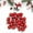 Red, variant on Northlight 2-Finish Mini Christmas Glass Ball Ornaments - 1" (25mm) - Red - 24ct