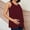 Wine, variant on HAOTAGS Maternity Tank Tops, Solid Color Sleeveless Crew Neck Wire-free Nursing Tops White 2XL