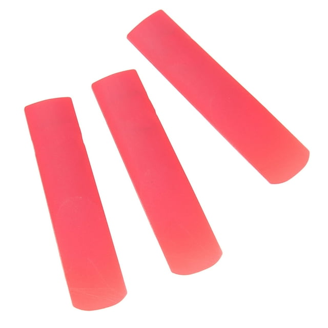 Soprano Roseau de Saxophone, Design Standard Joli Couleur Roseaux de Saxophone Résine 3 Pcs pour Remplacement Rouge, Noir, Bois