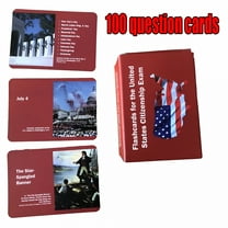 CCOCC Study Flash Cards for US Citizenship Test,Effective English-Civics Learning Cards
