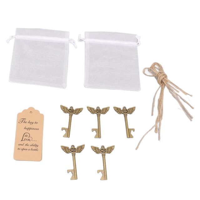 Favores De Boda, Abridor De Botellas Con Llave Retro, Forma De Ala De ángel, Exquisito, Interesante, Resistente Para Cumpleaños