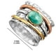 thumbnail image 3 of Anillos para mujer, regalos para mujer Anillos para hombre y mujer con baño de turquesa que revelan tu personalidad anillo de moda, 3 of 3
