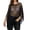 Black, variant on Women's Fringe Tassel Hollow Out Knit Beach Cover Up, Lightweight Flowy Poncho with Side Split Design, for Summer Poolside, Seaside Vacation or Resort Wear Black One Size