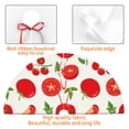 thumbnail image 6 of Kll 30" Christmas Tree Skirt Fresh Red Tomato Xmas Tree Skirts Mat For New Year Xmas Holiday Party Indoor Outdoor Home Decoration, 6 of 9