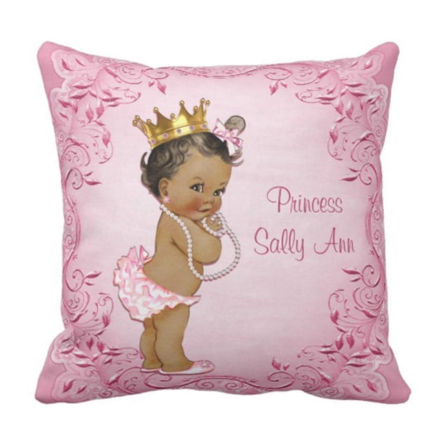 Funda de almohada ABPHQTO Linda Princesa Étnica Glamorous Vintage Girl 40x40 cm