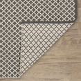 thumbnail image 4 of Trellis Grey Handwoven Indoor/Outdoor Rug, 2'6" x 8' Runner, 4 of 6