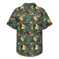 thumbnail image 4 of KUIFORTI Couple Matching Outfits Parrot Tropical Floral Lightweight Husband and Wife Clothing Washable Mens Shirts Casual with Soft Fabric Fashionable Fit for Outdoor Picnic, 4 of 7