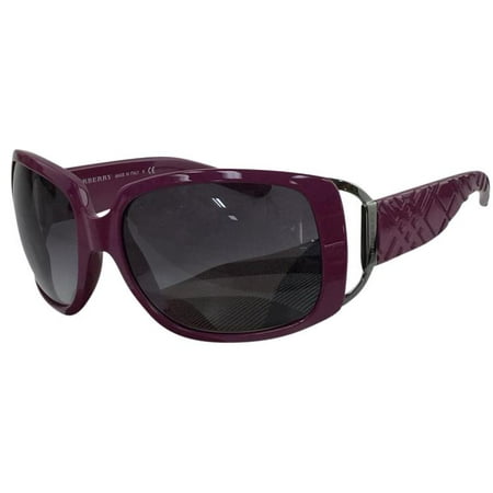 Like New Burberry B 4070 3187/11 Purple Gunmetal Plastic Sunglasses 61mm