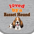 thumbnail image 4 of Inktastic Basset Hound Dog Lover Boys or Girls Baby Bib, 4 of 4