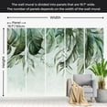 thumbnail image 3 of Botanical Wallpaper Wall Mural - Green Jungle Story, 3 of 5