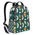thumbnail image 2 of Zufioo Lgbt Penguin Print Fashion Large Capacity Backpack, Zippered Multi-compartment Travel Work Campus Lightweight Backpack, Unisex, 2 of 5