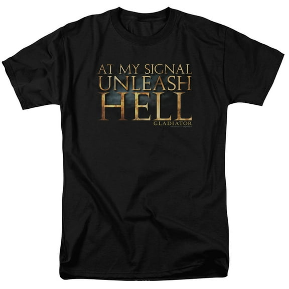 Gladiator - Unleash Hell - Adult Unisex Short Sleeve T-Shirt - Black