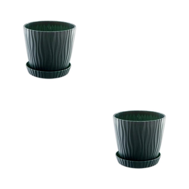 Advancent Macetas elegantes de plástico para hierbas, verduras y flores pequeñas, maceta de bonsái fácil de mantener Type3 NO3