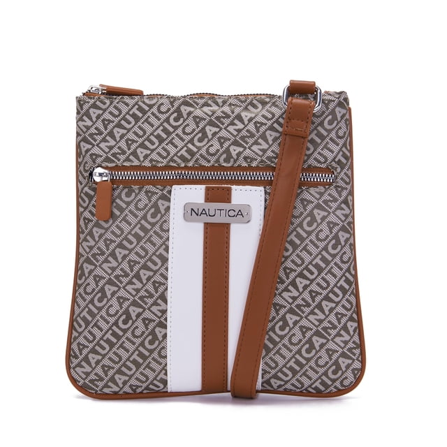 Bandolera Nautica Lakeside Signature Jaquard Khaki para mujer