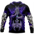 thumbnail image 4 of Sudadera con capucha para hombre, moda, estampado de calavera en 3D, novedad de otoño, sudaderas Harajuku Street 2024, ropa vintage, sudaderas holgadas con capucha, 4 of 5