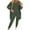 Army Green 2 pieces sets, variant on clear 50% off Womens 3 Piece Sets Holiday Usmixi Womens Homewear Sets Long Sleeve Cardigan and Tank Top and Drawstring Pant Lounge Sets Casual Solid Sleepwear Sets Pajamas Sets Up to 65% off