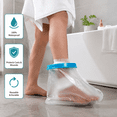 thumbnail image 1 of Reusable Waterproof Foot Cast Cover, Adult Fracture Post-Surgery Wound Protector, Bath Shield Sleeve to Keep Foot Plaster Cast Dry for Shower, 1 of 5