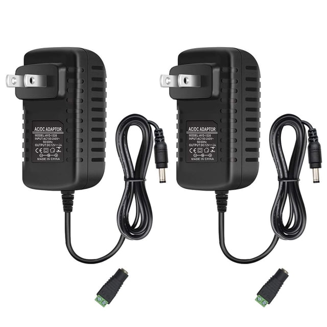 Fuente de alimentación LED 12V 2A 24W LEDLightsWorld, paquete de 2