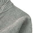 thumbnail image 4 of Ripped Long Sleeve Pullovers for Men in Loose Knit Solid Color, 4 of 7