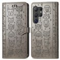 thumbnail image 2 of Funda Cartera FOXDOCK para Samsung Galaxy S25 Ultra , Flip PU con Relieve de Gatos y Perros, Tarjetero y Soporte, 2 of 6