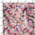 thumbnail image 2 of Soimoi Abstract Printed, Poly Canvas Fabric, Decor Sewing Fabric by The Yard 56 Inch Wide,Decorative Fabric for Curtains Tote Bags, Rose Pink, 2 of 6