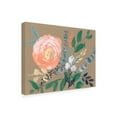 thumbnail image 2 of Jennifer Goldberger 'Flowers on Mocha II' Canvas Art, 2 of 3