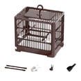 thumbnail image 1 of SIfdSeng Bird Cage Travel Bird Cage Portable Bird | Small Birds Lightweight Parrots Cage with Standing Pole Detachable Tray Hook Handle Easy Transport Bird For, 1 of 5