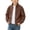 Brown, variant on Boys Corduroy Bomber Jacekt with Pockets Casual Full Zip Turtleneck Long Sleeve Lightweight Kids Fall Jacekt Brown 4-14 Years