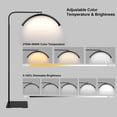 thumbnail image 3 of Lámpara de pie ZEKAHOV de 19" LED regulable en forma de media luna, 3 of 8