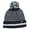 NAVY, variant on Women's Lyon Textured Knit Roll Up Hat With Pom Pom