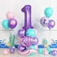 thumbnail image 2 of Set de globos con temática de sirena para el primer cumpleaños, 26 piezas, 2 of 2