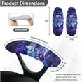 thumbnail image 6 of Xoenoiee Wolf Galaxy Print Home Office Chair Cover with Armrest Covers, 3 Pieces Stretchable Computer Desk Chair Cover High Back Universal Boss Chair Covers Removable Gaming Chair Covers, Small, 6 of 6