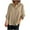 Khaki, variant on Antinious Womens Plus Size Button Down Shirts V Neck 3/4 Sleeve Business Casual Tops,Winter Sweatshirt for Women,Going Out Tops for Women,Brown,XXXXL