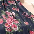 thumbnail image 3 of Pioneer Flower Blanket,Comfortable Soft Flannel Throw Blanket,All Season,Warm Lightweight Blankets for Sofa Bed Couch Living Room Chair,30"x40"(80x100cm), 3 of 4