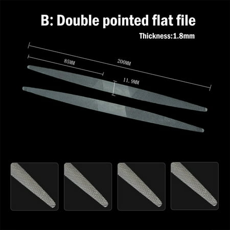 

BAMILL Double-Head Files Half Round Files Hand File Sharp Flat File Shaping Polishing