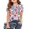 thumbnail image 2 of CCRFTGI Usa Flag Shirts for Child Boys Girls Size 10-12 Patriotic Cute Tops 4th Of July American Flag Stars Striped Tshirt Red White and Blue Summer Shirts Festival Tee Tops Light Blue 9-10 Years, 2 of 6