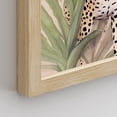 thumbnail image 5 of PixonSign Framed Wall Art Cheetah Cat Animal Safari Posters, Set of 4 Tropical Island Rainforest Monstera Leaf Palm Tree Leaf Illustrations, Adhesive Canvas Prints for Home Decor - 11"x14" Natural, 5 of 5