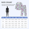 thumbnail image 4 of Uemuo Strawberry And Flowers Pattern 2-Piece Loungewear Set - Men’s Soft Sleepwear, Cozy Winter PJs, Comfy Sleep Set-XX-Large, 4 of 7