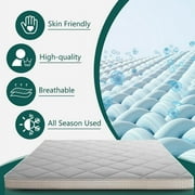 Japanese Floor Mattress, Futon Mattress, Foldable & Portable, Roll Up Mattress Tatami Mat Sleeping Pad with Storage Bag