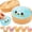 Blue, variant on Glitter Dumpling Squishies Toys with Steamer Case, Cute Colorful Bao Bun Stress Balls, Slow Rising Soft TPR Sensory Fidget Toys for Anxiety Relief, Birthday Party Favors Stocking Stuffers