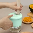 thumbnail image 3 of CNKOO Electric Garlic Chopper Portable Vegetable Slicer Set Handheld Garlic Cutter USB Rechargeable Wireless Food Mincer Kitchen Vegetable Masher for Garlic Onion Ginger Meat, 3 of 10