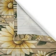 thumbnail image 3 of Ambesonne Rustic Kitchen Curtains, Cottagecore Sunflower Vibes, 55"x36", Dark Green and Yellow, 3 of 3
