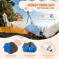 thumbnail image 4 of KFFKFF Round Tree Swing, 40" Diameter, Supports up to 750lbs, Crafted from 900D Oxford Material, Includes Two Straps for Tree Installation and Adjustable Ropes, Perfect Outdoor Swing for Children, 4 of 9